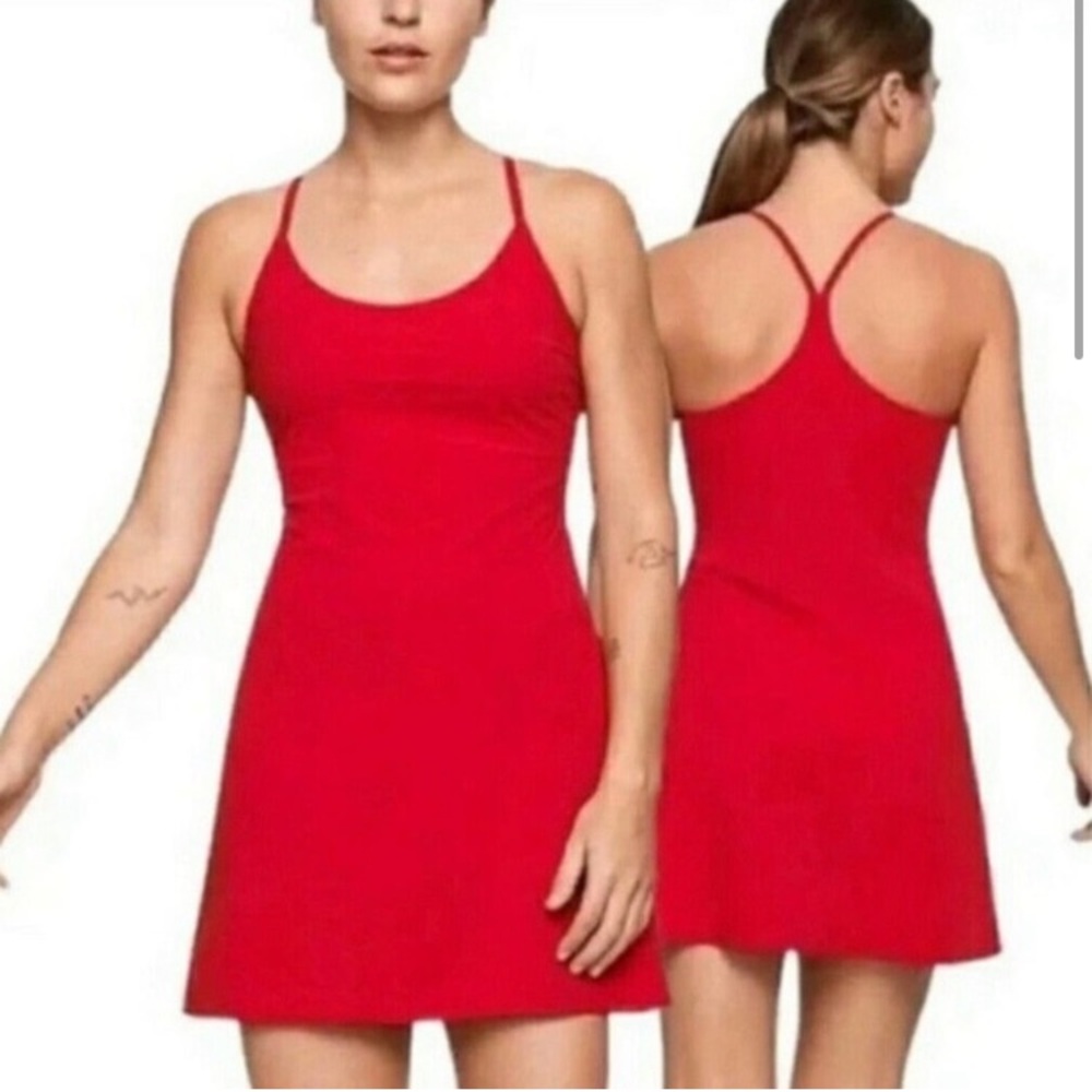 Outdoor Voices red workout yoga tennis dress medium